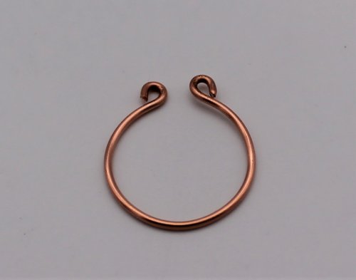 Abby Hook's Dainty Boho Ring - Form the loops, Contemporary Wire Jewelry, Loops, Wire Loop, Wrapped Wire Loop, make a loop on the other end of the wire